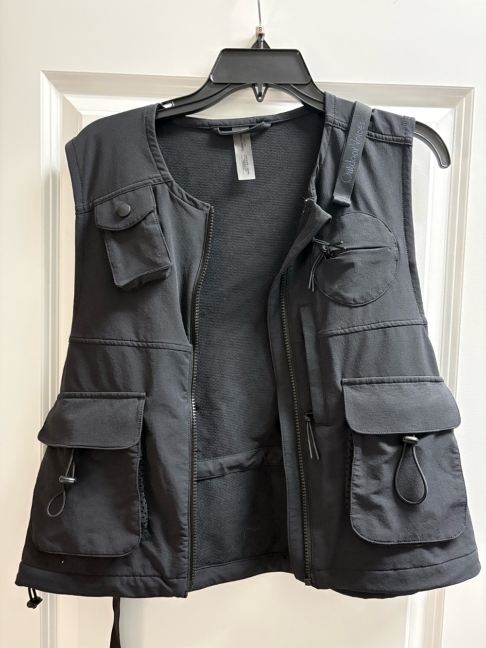 Outdoor Voices Black Multi-Pocket Utility Vest